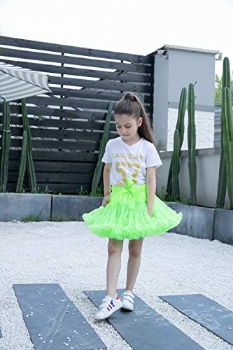 Bebek Kız Tül Etek Ekstra Kabarık Petticoat Kızlar için 36 Renkler Çocuklar Tutu Etek Bale Pettiskirt Küçük Kız için (6 M-10