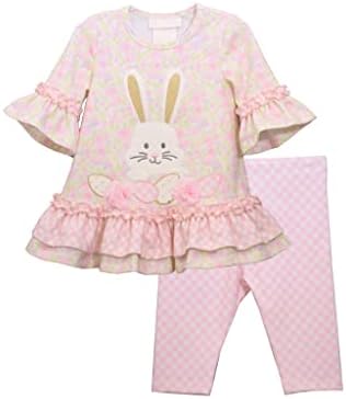 Bonnie Jean Kızın Paskalya Kıyafeti-Bebek, Yürümeye Başlayan Çocuk ve Küçük Kızlar için Tavşan Tozluk Seti