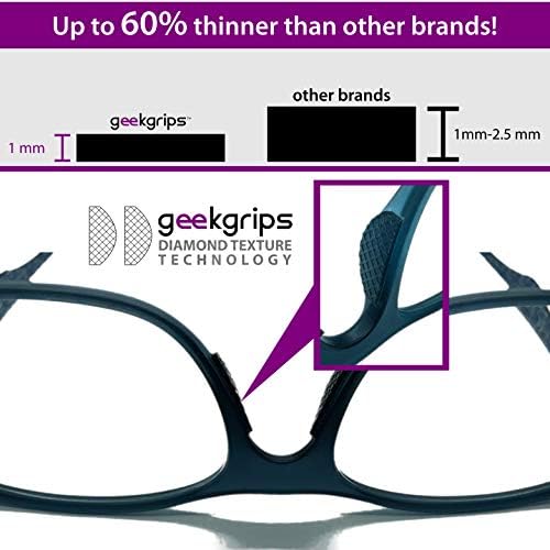 geekgrips (48) Gözlük için Kaymaz Burun Pedleri, Gözlükler için Yapışkan Burun Pedleri, Plastik Çerçeveler için Burun Pedleri,