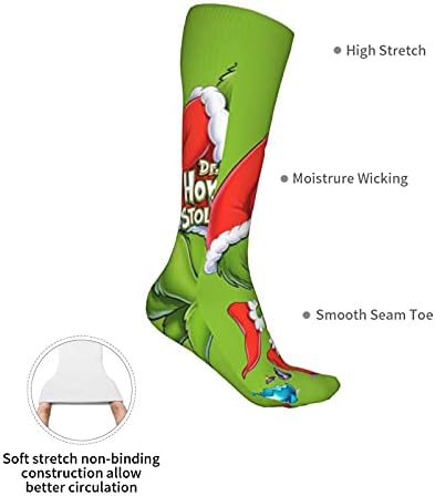 Çorap Noel Sıkıştırma Çorap Erkekler & Kadınlar İçin, Over-The-Buzağı, 20 Mmhg - Koşu İçin En İyi, Spor, Yürüyüş, Uçuş Seyahat