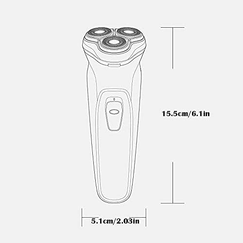 XIXIDIAN elektrikli erkekler jileti, Taşınabilir yüz akülü Tıraş Makinesi USB şarj edilebilir ile Led ekran, kuru ıslak su geçirmez