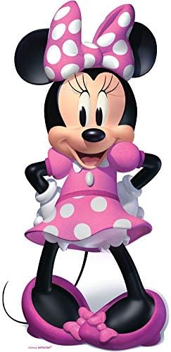Parti Şehir Minnie Mouse Sonsuza Yaşam Boyutu Karton Kesme, 4ft Boyunda, Doğum Günü Parti Malzemeleri, 1 Sayısı
