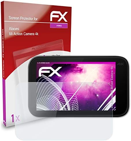 atFoliX Plastik Cam koruyucu film ile Uyumlu Xiao mi mi eylem kamera 4 k cam Koruyucu, 9 H hibrid-Cam FX cam ekran koruyucu plastik
