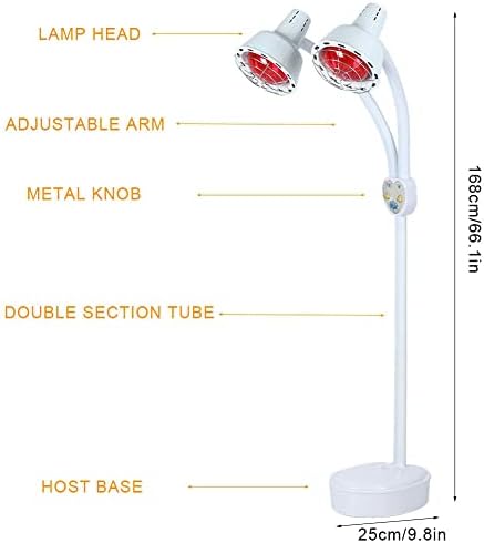 puseky çift kafa ayarlanabilir kızılötesi ışık ısıtma terapi zemin standı güzellik tedavi lambası ABD plug