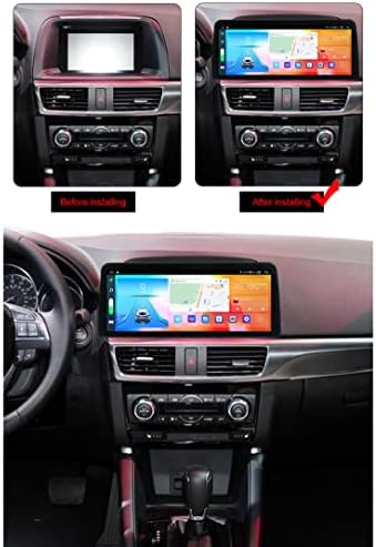 GokıuEyLd 12.3 İnç Android 10.0 Araba GPS Radyo Mazda CX-5 2014- Carplay Oto Ses Mutimedia Video WiFi 4G Dokunmatik Ekran