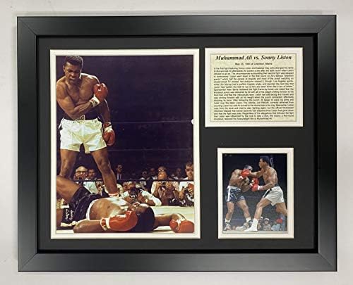 Muhammed Ali vs Liston Şampiyonası Mücadele Koleksiyon / Çerçeveli Fotoğraf Kolaj Duvar sanat dekoru-12 x 15 | / Efsaneler Asla
