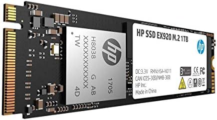 HP EX920 M. 2 1 TB PCIe 3. 1X4 Nvme 3D TLC NAND Dahili Katı Hal Sürücü (SSD) Max 3200 Mbps 2Yy47Aa ABC