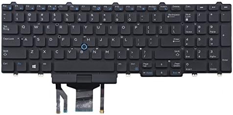 Yeni ABD Siyah Arkadan Aydınlatmalı İngilizce Laptop Klavye (Çerçeve Olmadan) Yedek DELL Precision M3520 M7520 M7720 3520 7520