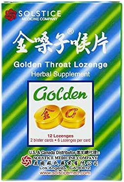 Altın Boğaz Pastili Öksürük Damlaları (Jinsangzi Houpian) - 12 Pastil ( 6'lı paket)