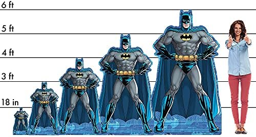 Parti Şehir Yaşam Boyutu Batman Karton Kesme, 5ft Boyunda, Bağlantısız Dekorasyon, Parti Malzemeleri, DC Comics, 1 Sayısı