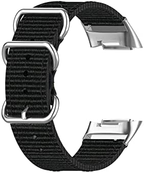 FFENFEI Bantları Fitbit Şarj 5 Band için Uyumlu, yumuşak Tuval Saat Kayışı Spor akıllı saat Kayışı Bilezik Aksesuar Tutuşunu