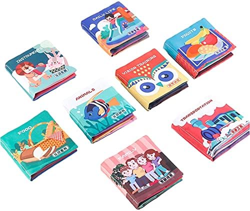 Ilk Yumuşak Banyo Kitapları, 8 Paket Toksik Olmayan Kumaş Yumuşak Bebek Bezi Kitapları, Erken Eğitim Oyuncakları, Yürümeye Başlayan