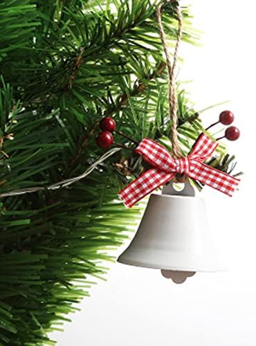 Noel Bells Süsler, Zanaat Noel Ağacı Asılı Çan Kolye ile Holly Berry ve Yay için ağaç Dekor, Çelenk, Duvar, noel Parti Malzemeleri