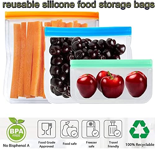 Proıgtz Kullanımlık Gıda saklama torbaları Galon Boyutu Sandviç Yılan Baggies Gıda Sınıfı BPA Ücretsiz Güvenli Sızdırmaz Öğle