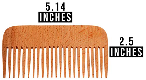 Uzun Saçlar için Ahşap Saç Tarağı-Ahşaptan Yapılmış Büyük Saç Tarağı-Saf Ahşap Büyük Diş Tarağı