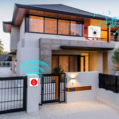 GEZICHTA Bakıcı Çağrı Cihazı, kablosuz Kapı Zili Yardım Çağrı Düğmesi Hemşire Uyarı Sistemi Ev Ofis Safet-y Alarm Acil Bakıcı