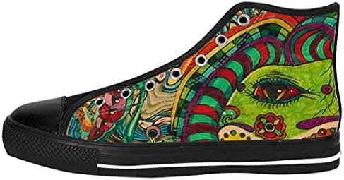 Soyut DMT Koyu Trippy Psychedelic Patern Tasarım Özel Moda Spor Ayakkabı Ayakkabı