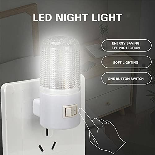 Qewmsg Ev Gece lambası sıcak ışık duvar montaj yatak odası gece ışık Lambası 1 W 6 LED 110 V ABD Plug ile Enerji Tasarrufu
