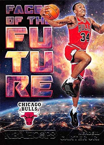 2018-19 NBA Çemberleri Geleceğin Yüzleri 7 Wendell Carter Jr. Chicago Bulls Panini tarafından yapılan Resmi Ticaret Kartı
