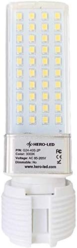 HERO - LED G24D-SKT-PBT Ampul Soketleri, PLC Lamba 2 Pimli Taban G24d Ampul Lamba Tutucuları, PBT Malzemesi, 660 Watt 600 Volt,