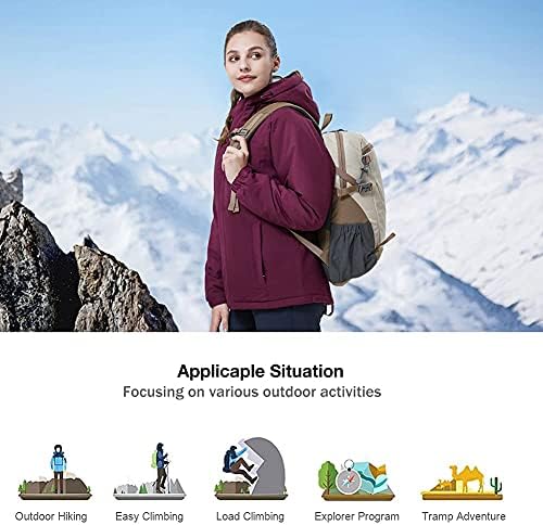 DEVE taç kadın su geçirmez kayak ceket kış ceket rüzgarlık Polar iç kar Hiking açık