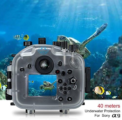 Deniz kurbağalar 130ft / 40 m Sualtı Kamera Konut Su Geçirmez Kılıf Sony A9 16-35mm Lens