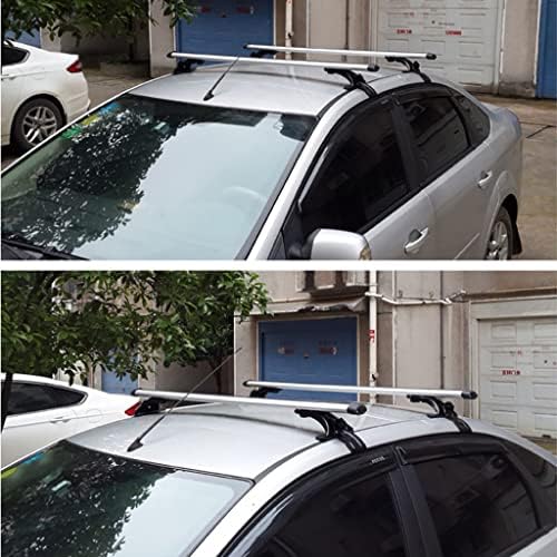 XJZHJXB Çatı Rafları Sedan Ayarlanabilir Çatı Çubukları, Araba Hyundai Verna ile Uyumlu Alüminyum Çapraz Çubuklar, Kargo Taşıyıcı