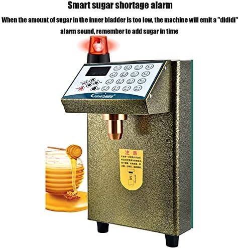 YANMAN Mikrobilgisayar Fruktoz Kantitatif Makinesi Otomatik Fruktoz Makinesi Ticari Süt Çay Dükkanı Özel 16 Izgara Sızdırmaz