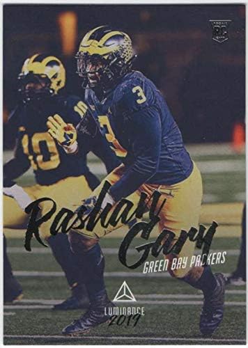 2019 Parlaklık Futbol 108 Rashan Gary RC Çaylak Kartı Green Bay Packers Çaylak Resmi NFL Ticaret Kartı Panini Amerika'dan