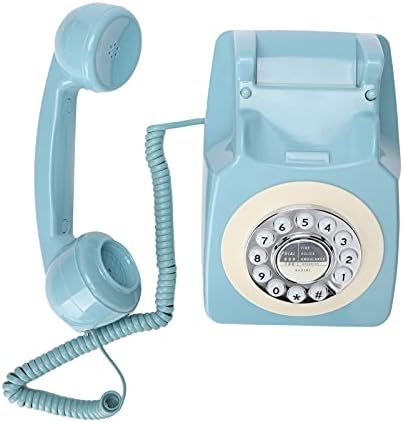 Vbestlıfe CT-8019 Retro Sabit Telefon, klasik Döner Tasarım Eski Moda Sabit Masaüstü Telefon Ev ve Ofis için