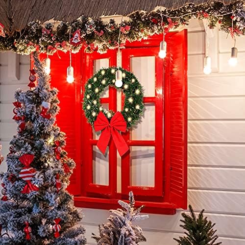 Noel ren geyiği boynuzları araç kiti ile LED ışıkları, pencere Grille kiti Burun kuyruk Üst Jingle Bell Noel çelenk için araba