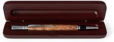 Bendecidos tarafından Lüks Kalem El Yapımı Kalemler / Texas Mesquite Empresario Kaliteli Tükenmez Kalem Fantezi Rodyum Armatürleri