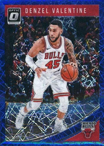 2018-19 Donruss Optik Mavi Hız Basketbol 78 Denzel Valentine Chicago Bulls Resmi NBA Ticaret Kartı Panini Amerika'dan
