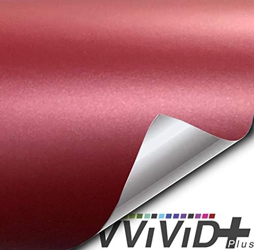 VVıVıD + Mat Metalik Kanlı Bordo Premium Vinil Wrap Film Rulo (1ft x 5ft)