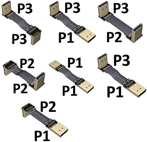 WANGE Display Port Erkek-Erkek Uzatma Kablosu Konnektör Adaptör Kartı (2.0 m, P2-P3)