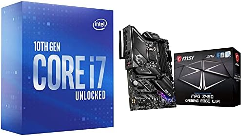 Intel Core i7-10700K Masaüstü İşlemci 8 Çekirdekli 5.1 GHz'e kadar Unlocked LGA1200 (Intel 400 Serisi Yonga Seti) 125W (BX8070110700K)