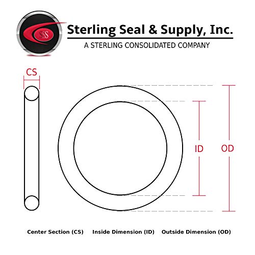 015 Silikon O-Ring 70A Shore Kırmızı, Sterling Seal (100'lü Paket)