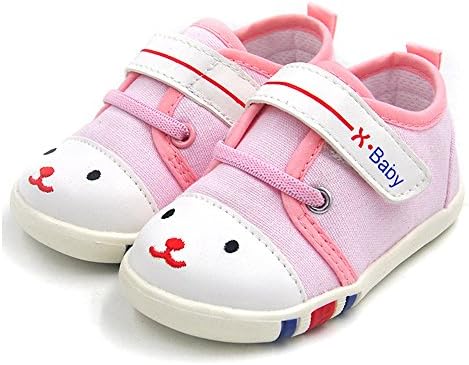 HLMBB bebek ayakkabı Sneakers bebek kız erkek yürüyüş tenis tuval mavi pembe yürümeye başlayan çocuk için