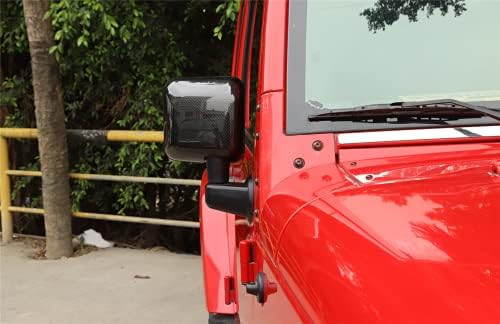 SZDEDA Fit Jeep Wrangler JK 2007-2017 ıçin ABS Dış Yan Dikiz Aynası Kapak Bankası Trim Araba Aksesuarları