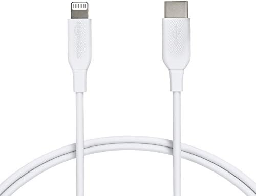 Temelleri USB-C Yıldırım Kablosu ve USB-C Duvar Şarj Cihazı Combo, Apple iPhone 11, 12, iPad için Mfi Sertifikalı Şarj Cihazı-6ft