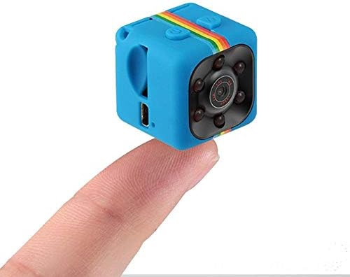LUYIYI HD 1080 P kamera Mini casus kamera kızılötesi ışık gece görüş spor DV küçük gözetim kamera için ev (Renk: Mavi)
