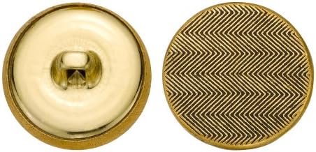 C & C Metal Ürünleri 5347 Düz Kazınmış Metal Düğme, Boyut 33 Ligne, Antik Altın, 36'lı Paket