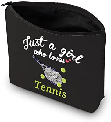 CMNIM Tenis Makyaj Çantası Kızlar için Tenis Oyuncuları Hediyeler Sadece Seven bir Kız Tenis Raketi Kozmetik Çantaları Küçük