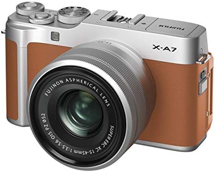 Fujifilm X-A7 Aynasız dijital fotoğraf makinesi w / XC15-45mm F3. 5-5. 6 OIS PZ Lens, Deve (Yenilenmiş)