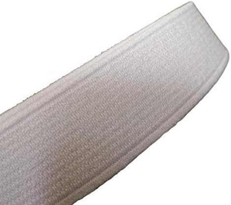 CUSHYSTORE Beyaz Dikiş Pantolon Kemer için 3/4 inç Elastik Band Kayışı 10 Metre