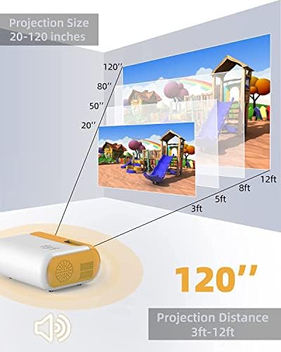 Mini WiFi Projektör ile 100 inç Ekran Taşınabilir