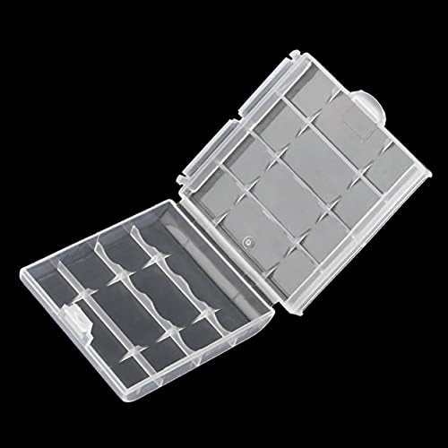 Qewmsg Dayanıklı Plastik pil saklama kutusu Sert Plastik Kasa için 4 Adet AA AAA Piller Taşınabilir Piller Tutucu 6 cm × 1.5