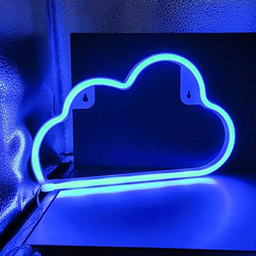 Mavi Bulut Neon Işaretleri LED Mavi Neon gece ışık dekorasyonu için Otel Dükkanı Restoran Yatak Odası Parti Oyunu Dekorasyon