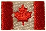 Kanada Ülke Bayrağı Ekstra Küçük İşlemeli Demir on Patch Crest Rozeti .Boyutu: 0.75 x 0.5 İnç. Yeni