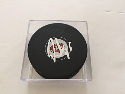 Dustin Tokarski İmzalı Hokey Diski Montreal Canadiens İmzalı a-İmzalı NHL Diskleri